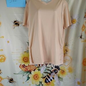 Stylish Beige Women's Short Sleeve Top